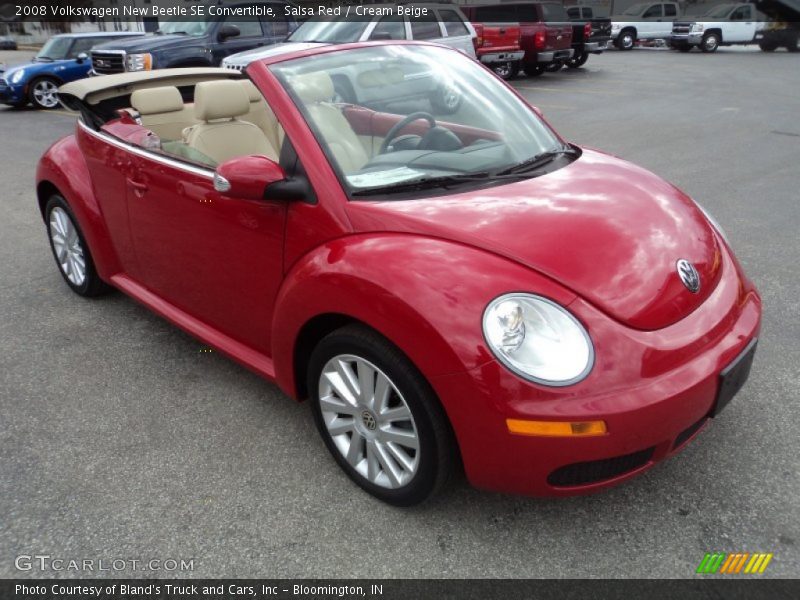 Salsa Red / Cream Beige 2008 Volkswagen New Beetle SE Convertible