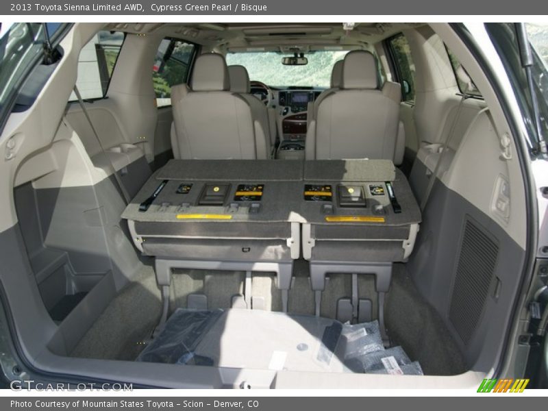 Cypress Green Pearl / Bisque 2013 Toyota Sienna Limited AWD