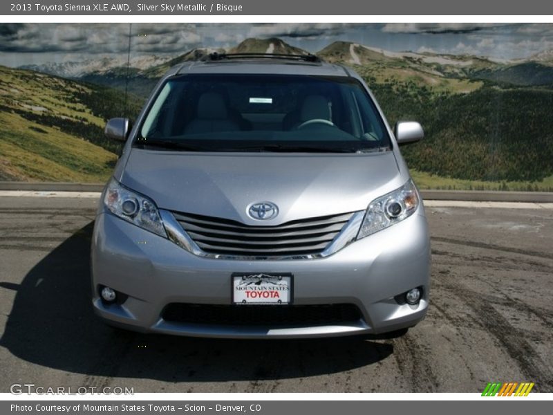 Silver Sky Metallic / Bisque 2013 Toyota Sienna XLE AWD