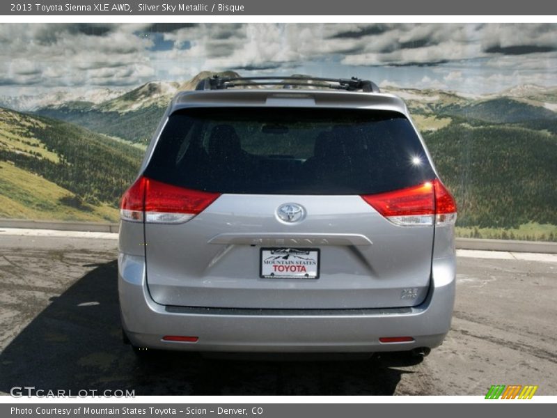 Silver Sky Metallic / Bisque 2013 Toyota Sienna XLE AWD