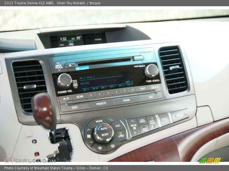 Silver Sky Metallic / Bisque 2013 Toyota Sienna XLE AWD