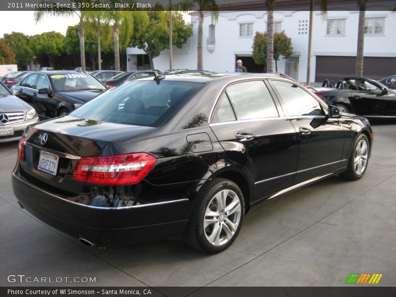Black / Black 2011 Mercedes-Benz E 350 Sedan