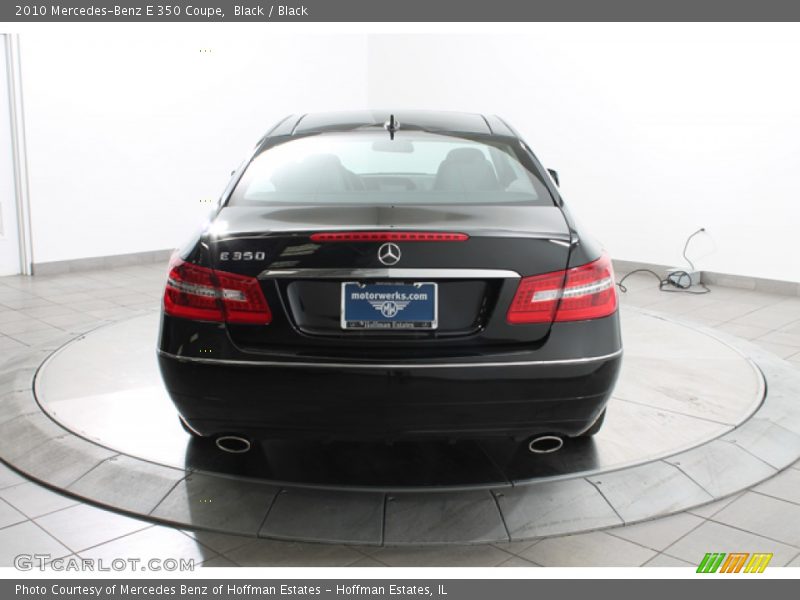 Black / Black 2010 Mercedes-Benz E 350 Coupe