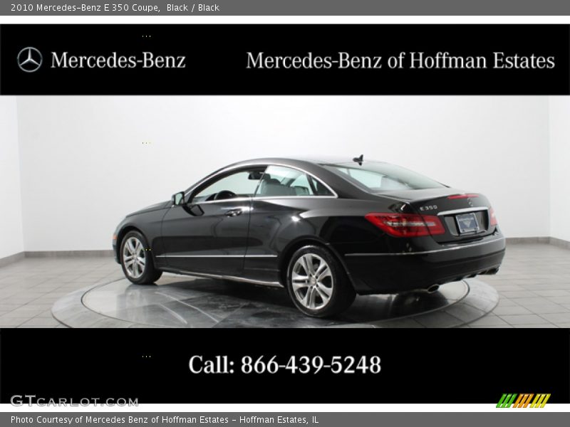 Black / Black 2010 Mercedes-Benz E 350 Coupe
