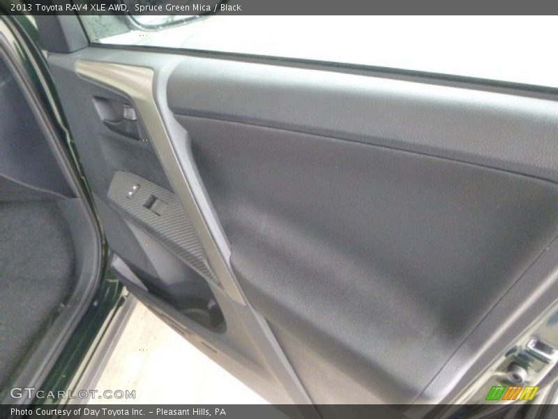 Spruce Green Mica / Black 2013 Toyota RAV4 XLE AWD