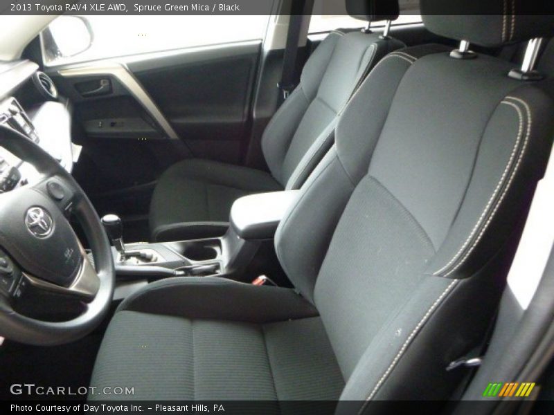 Spruce Green Mica / Black 2013 Toyota RAV4 XLE AWD