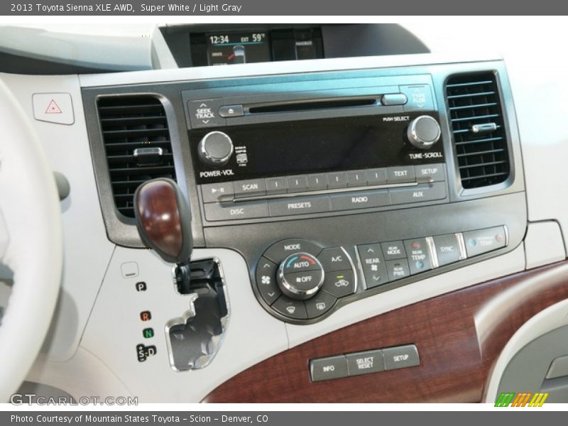 Super White / Light Gray 2013 Toyota Sienna XLE AWD
