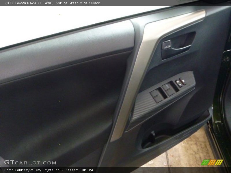 Spruce Green Mica / Black 2013 Toyota RAV4 XLE AWD