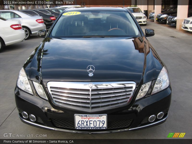 Black / Black 2011 Mercedes-Benz E 350 Sedan