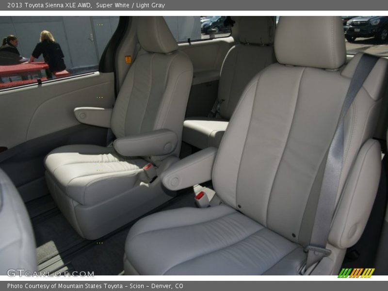 Super White / Light Gray 2013 Toyota Sienna XLE AWD