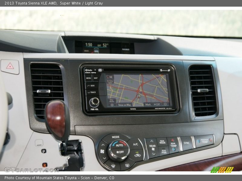 Super White / Light Gray 2013 Toyota Sienna XLE AWD