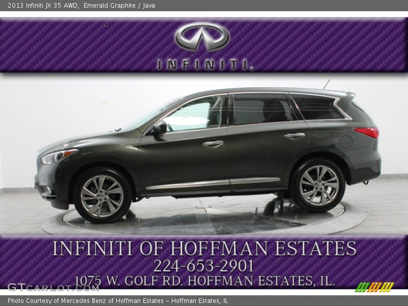 Emerald Graphite / Java 2013 Infiniti JX 35 AWD