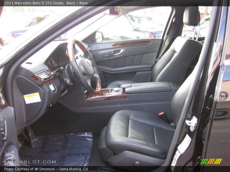 Black / Black 2011 Mercedes-Benz E 350 Sedan