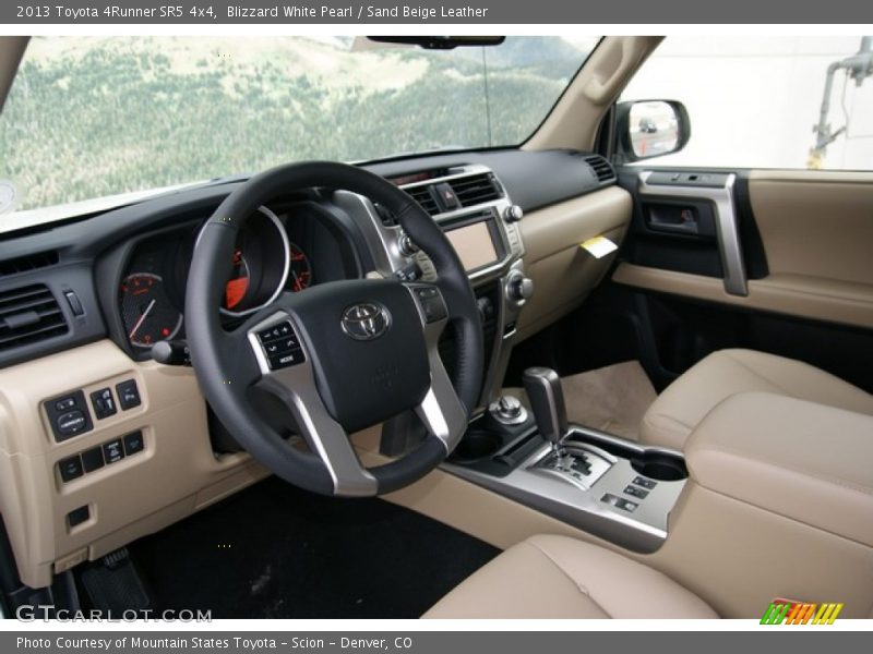 Blizzard White Pearl / Sand Beige Leather 2013 Toyota 4Runner SR5 4x4
