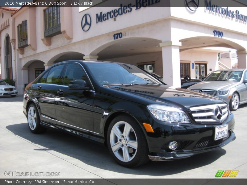 Black / Black 2010 Mercedes-Benz C 300 Sport