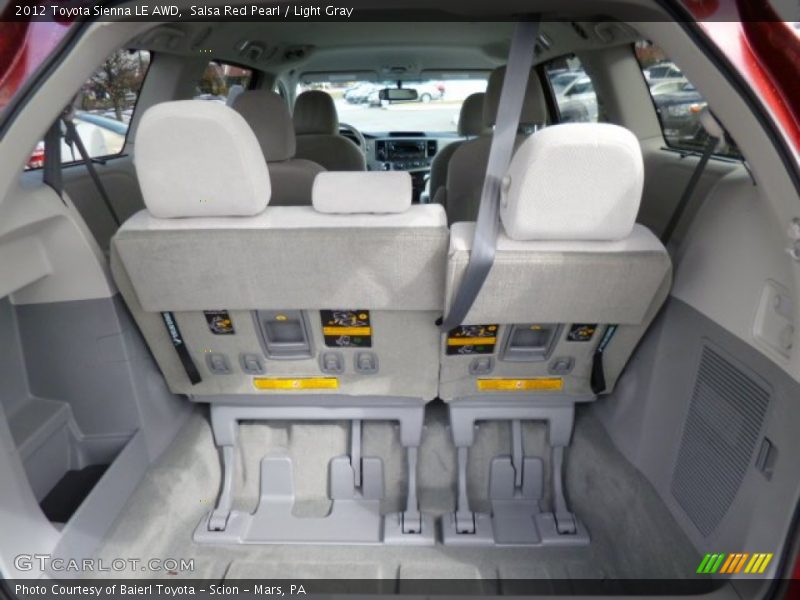 Salsa Red Pearl / Light Gray 2012 Toyota Sienna LE AWD