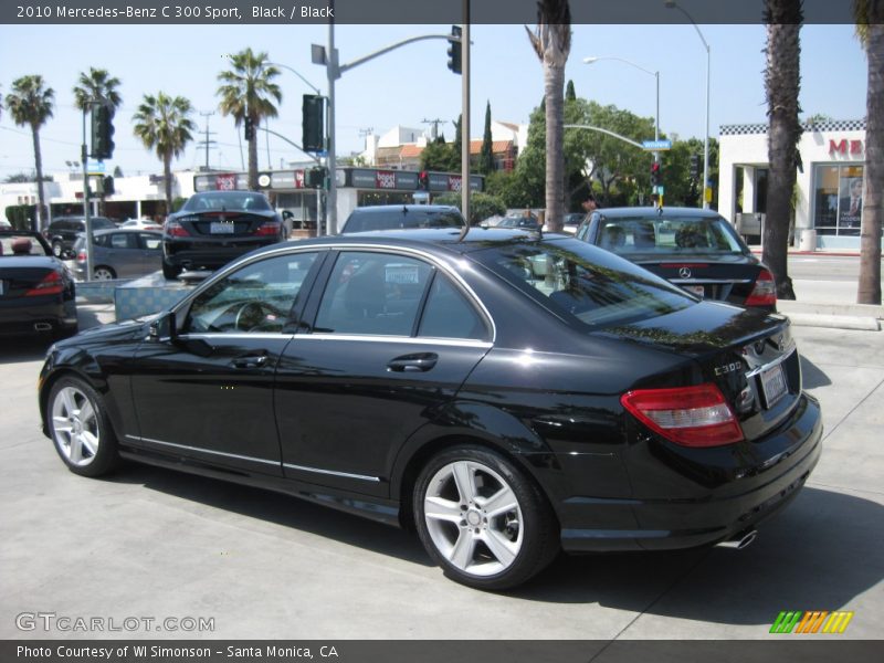 Black / Black 2010 Mercedes-Benz C 300 Sport