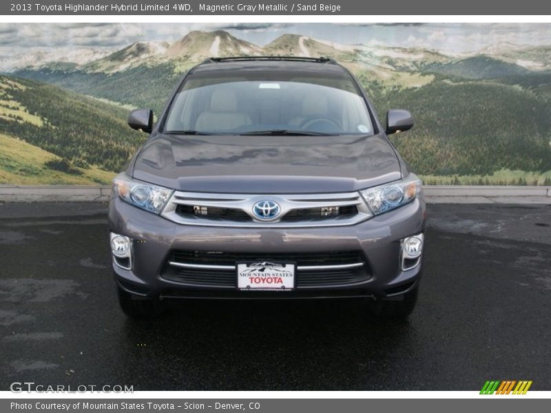 Magnetic Gray Metallic / Sand Beige 2013 Toyota Highlander Hybrid Limited 4WD