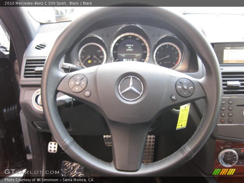 Black / Black 2010 Mercedes-Benz C 300 Sport