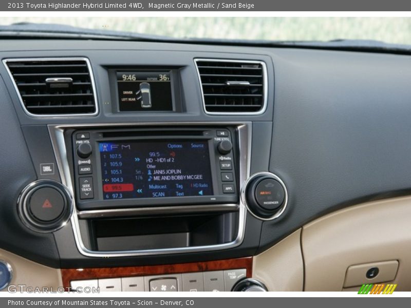Magnetic Gray Metallic / Sand Beige 2013 Toyota Highlander Hybrid Limited 4WD