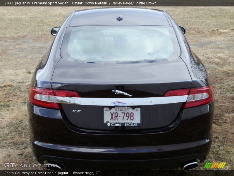 Caviar Brown Metallic / Barley Beige/Truffle Brown 2011 Jaguar XF Premium Sport Sedan