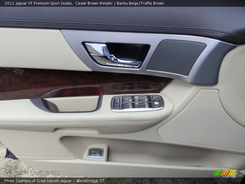 Caviar Brown Metallic / Barley Beige/Truffle Brown 2011 Jaguar XF Premium Sport Sedan