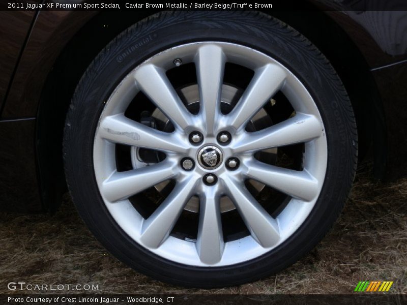 Caviar Brown Metallic / Barley Beige/Truffle Brown 2011 Jaguar XF Premium Sport Sedan
