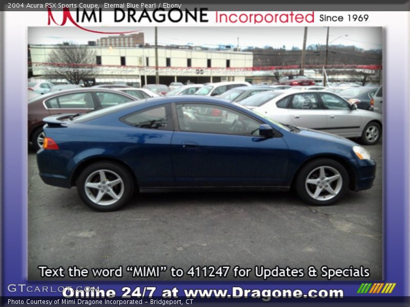 Eternal Blue Pearl / Ebony 2004 Acura RSX Sports Coupe