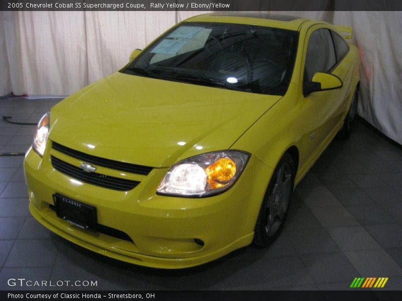Rally Yellow / Ebony/Yellow 2005 Chevrolet Cobalt SS Supercharged Coupe