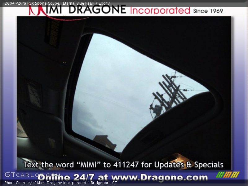 Eternal Blue Pearl / Ebony 2004 Acura RSX Sports Coupe