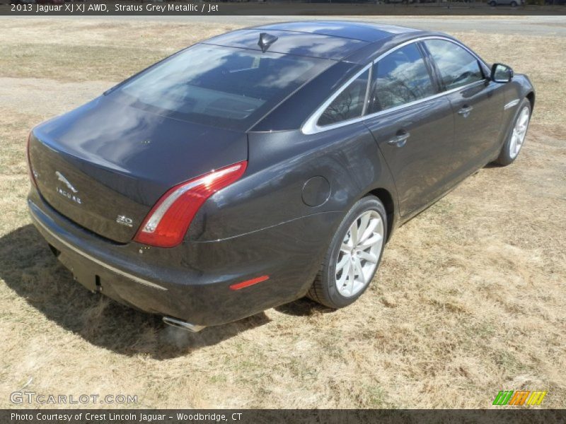 Stratus Grey Metallic / Jet 2013 Jaguar XJ XJ AWD