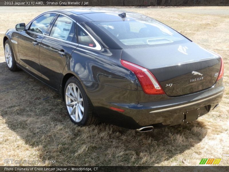 Stratus Grey Metallic / Jet 2013 Jaguar XJ XJ AWD