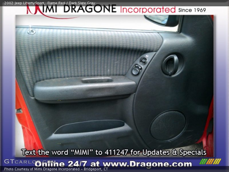 Flame Red / Dark Slate Gray 2002 Jeep Liberty Sport
