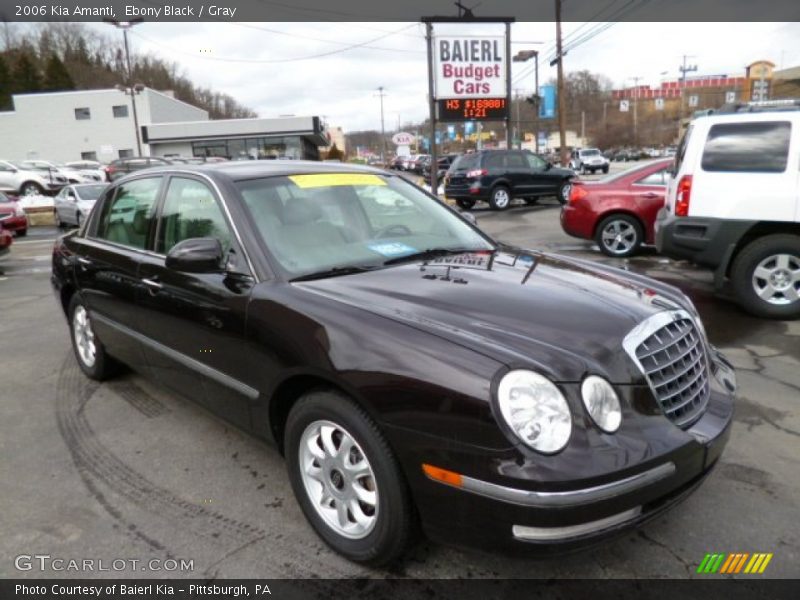 Ebony Black / Gray 2006 Kia Amanti