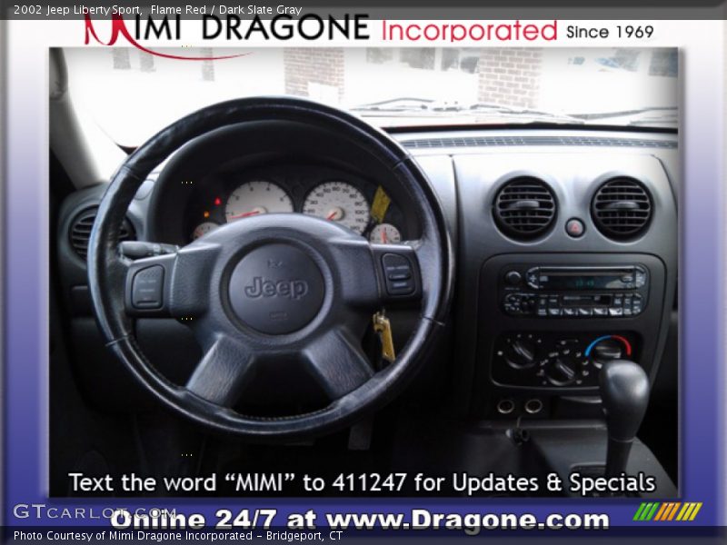 Flame Red / Dark Slate Gray 2002 Jeep Liberty Sport