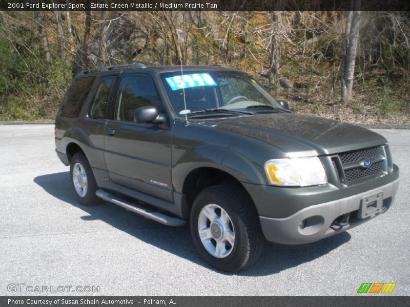 Estate Green Metallic / Medium Prairie Tan 2001 Ford Explorer Sport