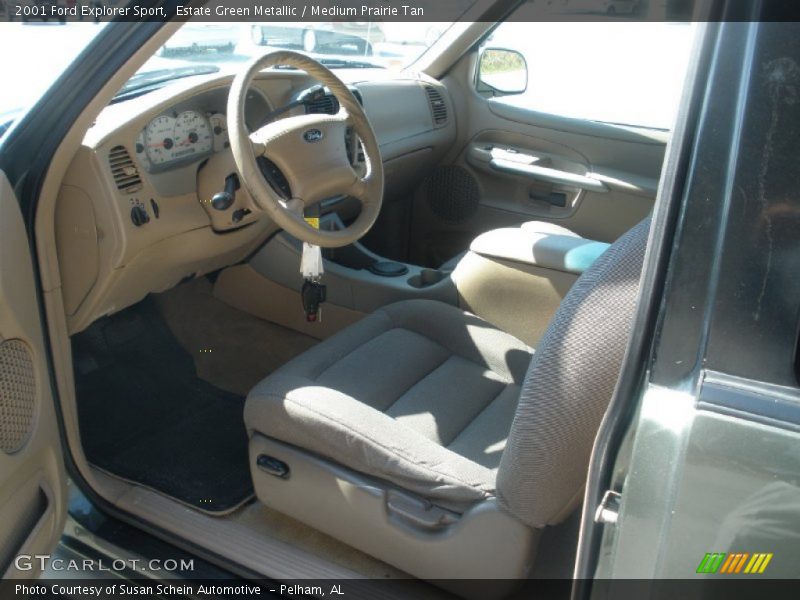 Estate Green Metallic / Medium Prairie Tan 2001 Ford Explorer Sport