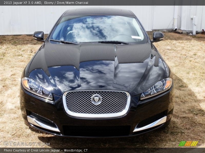 Ebony / Dove/Warm Charcoal 2013 Jaguar XF 3.0 AWD