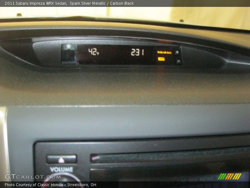 Spark Silver Metallic / Carbon Black 2011 Subaru Impreza WRX Sedan