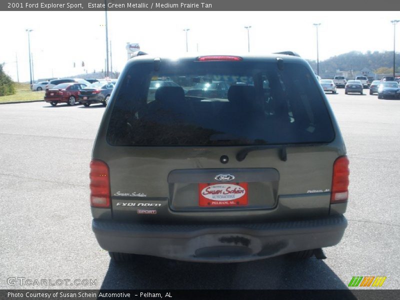 Estate Green Metallic / Medium Prairie Tan 2001 Ford Explorer Sport