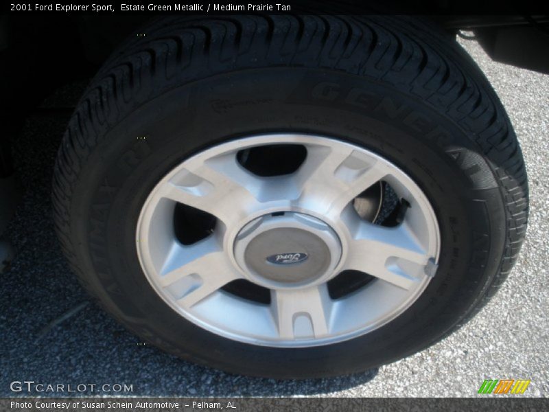 Estate Green Metallic / Medium Prairie Tan 2001 Ford Explorer Sport