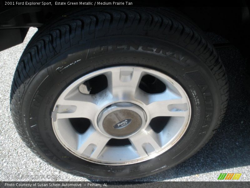 Estate Green Metallic / Medium Prairie Tan 2001 Ford Explorer Sport