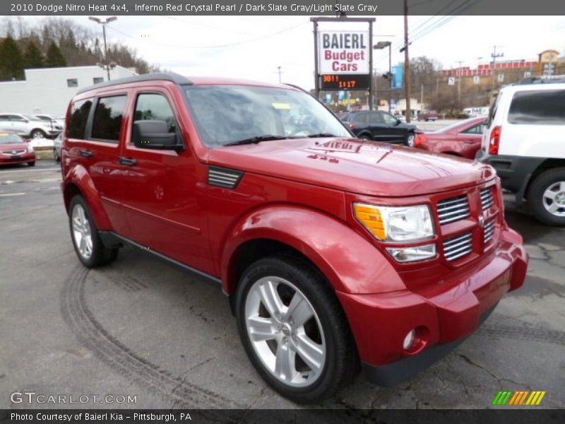 Inferno Red Crystal Pearl / Dark Slate Gray/Light Slate Gray 2010 Dodge Nitro Heat 4x4