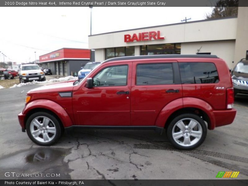 Inferno Red Crystal Pearl / Dark Slate Gray/Light Slate Gray 2010 Dodge Nitro Heat 4x4