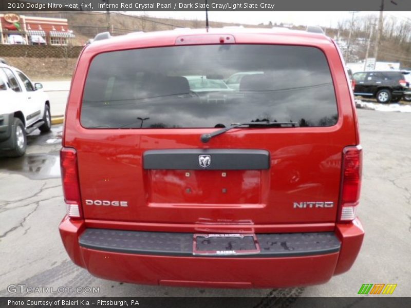 Inferno Red Crystal Pearl / Dark Slate Gray/Light Slate Gray 2010 Dodge Nitro Heat 4x4