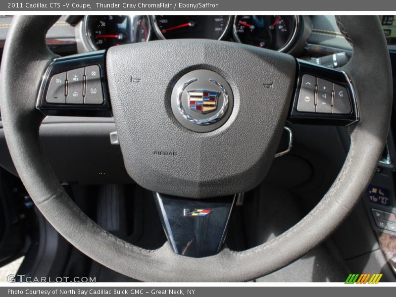 Thunder Gray ChromaFlair / Ebony/Saffron 2011 Cadillac CTS -V Coupe