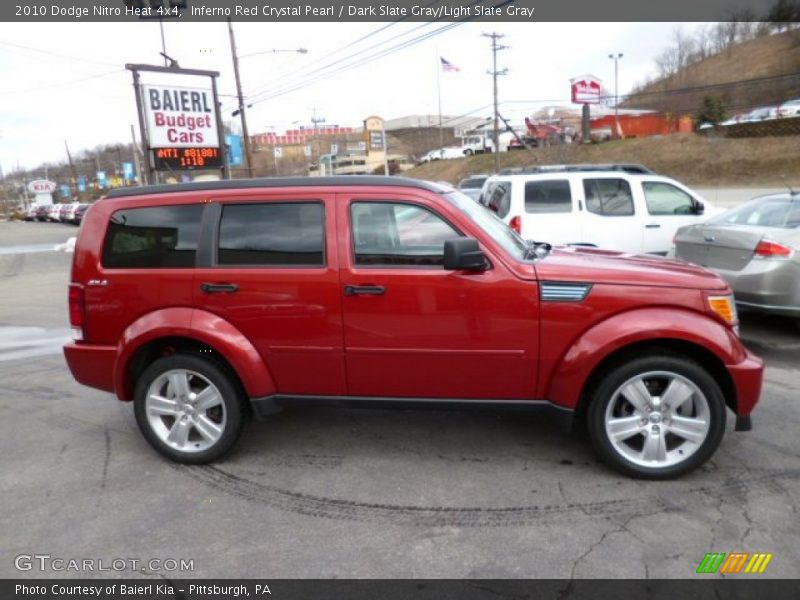 Inferno Red Crystal Pearl / Dark Slate Gray/Light Slate Gray 2010 Dodge Nitro Heat 4x4