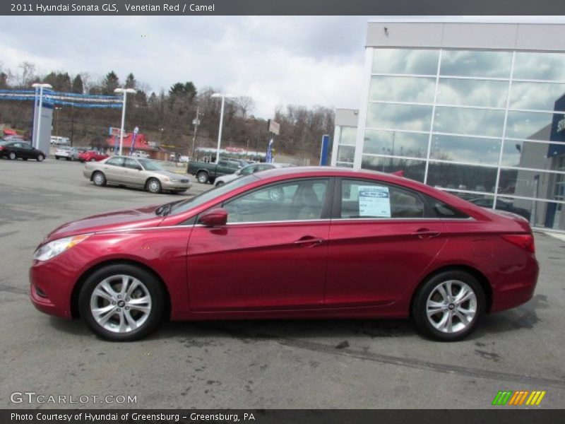 Venetian Red / Camel 2011 Hyundai Sonata GLS