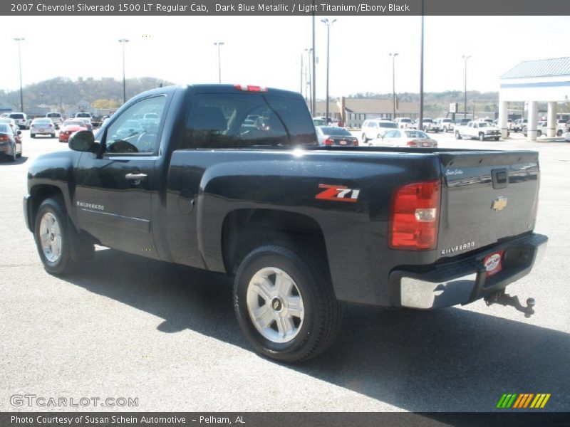 Dark Blue Metallic / Light Titanium/Ebony Black 2007 Chevrolet Silverado 1500 LT Regular Cab