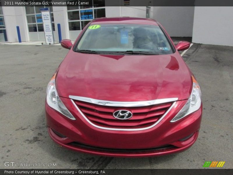 Venetian Red / Camel 2011 Hyundai Sonata GLS